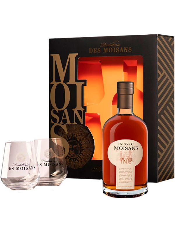 Moisans VSOP, gift set with 2 glasses