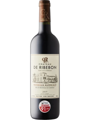 Вино Chateau de Ribebon, Bordeaux Superieur AOC 2019, 0.75 л