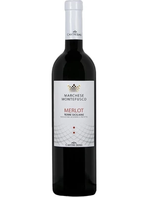 Вино Marchese Montefusco Merlot, Terre Siciliane IGP 2023, 0.75 л