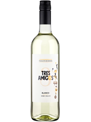 Вино Tres Amigos Blanco Semi Dulce 0.75 л