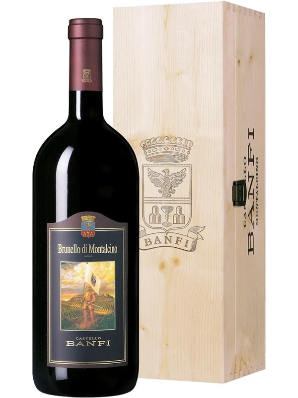 Brunello di Montalcino DOCG, Banfi wooden box