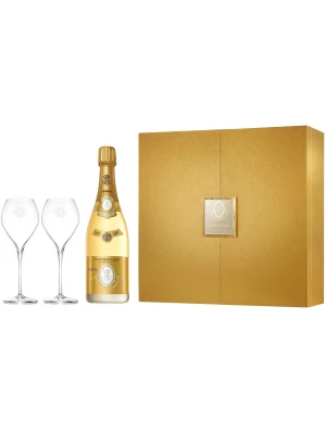 Cristal Champagne AOC, gift set with 2 glasses 0.75 л 2012