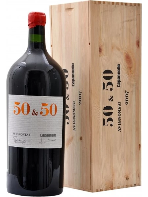Avignonesi-Capannelle, 50 & 50, Vino da Tavola di Toscana IGT, wooden box