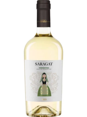 Вино Atzei, Saragat Vermentino, Isola dei Nuraghi IGT 2020, 0.75 л