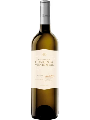 Вино Cuatro Rayas, Cuarenta Vendimias Sauvignon, Rueda DO 2020, 0.75 л