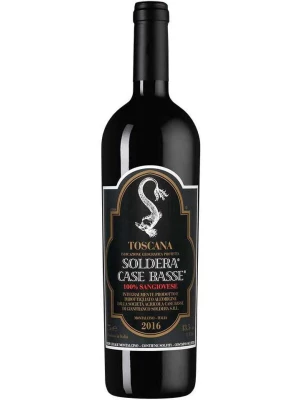 Вино Case Basse, Soldera Sangiovese, Toscana IGT 2017, 0.75 л
