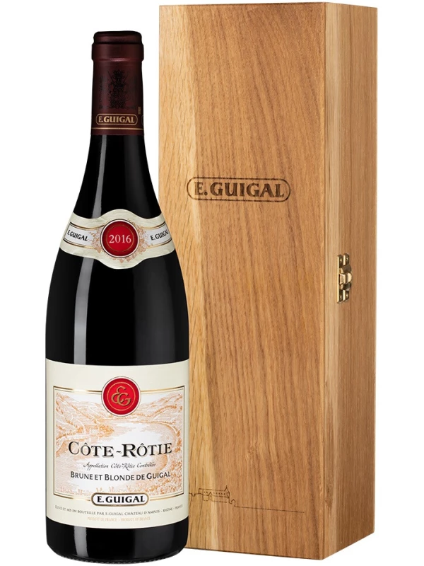 E. Guigal, Cote-Rotie Brune et Blonde, wooden box