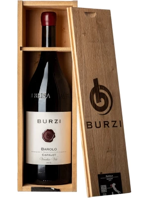 Вино Alberto Burzi, Barolo Capalot Vecchie Viti DOCG, wooden box 2015, 1.5 л