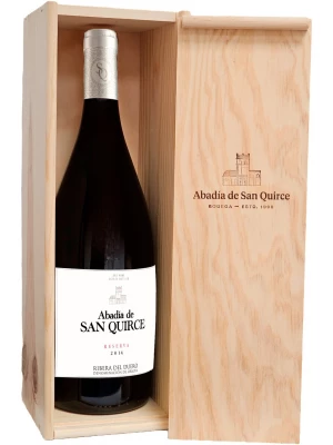 Вино Abadia de San Quirce Reserva, Ribera del Duero DO, wooden box 2014, 1.5 л