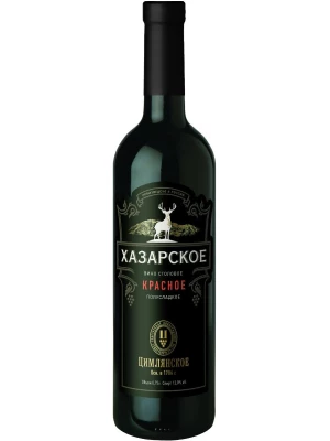 Вино Хазарское Красное Полусладкое 0.75 л