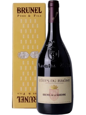 Вино Brunel de la Gardine, Cotes du Rhone AOC, gift box 2013, 0.75 л