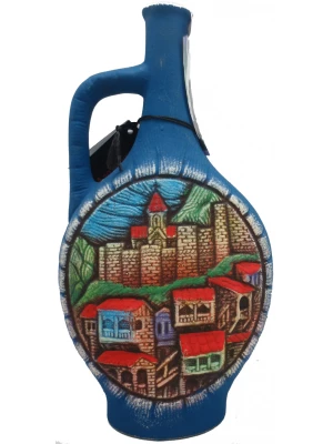 Вино Usakhelauris Venakhebi, Alazani Valley Red, ceramic bottle 1 л