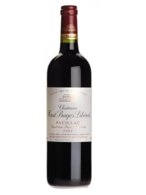 Вино Chateau Haut-Bages-Liberal Grand Cru Classe Pauillac AOC 2004, 0.75 л