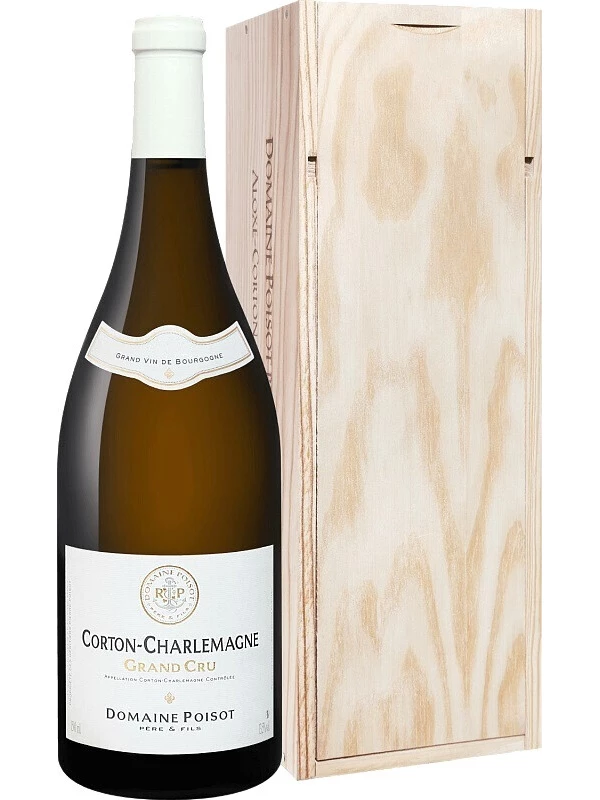 Domaine Poisot Pere et Fils, Corton-Charlemagne Grand Cru AOC, wooden box