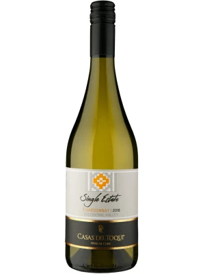 Вино Casas del Toqui, Single Estate Chardonnay, Central Valley DO 2018, 0.75 л