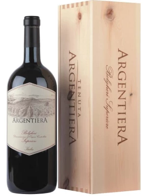 Вино Argentiera Bolgheri Superiore DOC, wooden box 2012, 1.5 л
