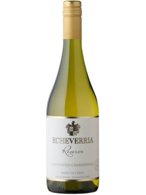 Вино Echeverria, Unwooded Chardonnay Reserva 2019, 0.75 л