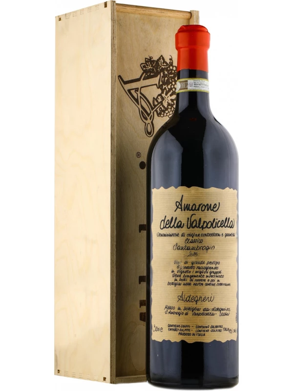 Cantine Aldegheri, Amarone della Valpolicella Classico Santambrogio DOCG, wooden box
