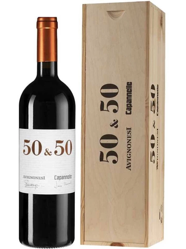 Avignonesi-Capannelle, 50 & 50, Toscana IGT, wooden box