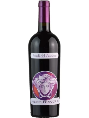 Вино Feudi del Pisciotto, Versace Nero d'Avola, Sicilia IGT 2019, 0.75 л