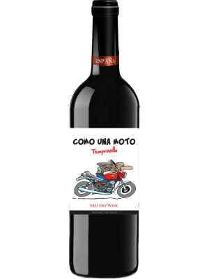 Вино Como Una Moto Tempranillo Dry 2022, 0.75 л