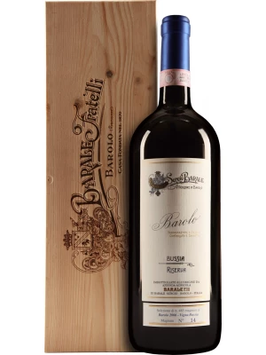 Вино Barale Fratelli, Barolo Bussia Riserva DOCG, wooden box 2017, 1.5 л