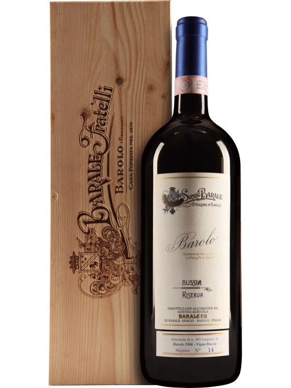Barale Fratelli, Barolo Bussia Riserva DOCG, wooden box