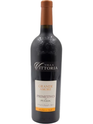 Вино Villa Vittoria, Grande Amore Primitivo, Puglia IGT 0.75 л