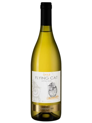Вино Flying Cat Chardonnay, Чили Agricola Requingua Limitada 2016, 0.75 л