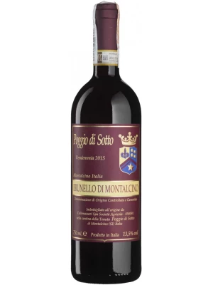 Вино Poggio di Sotto, Brunello di Montalcino DOCG 2015, 0.75 л