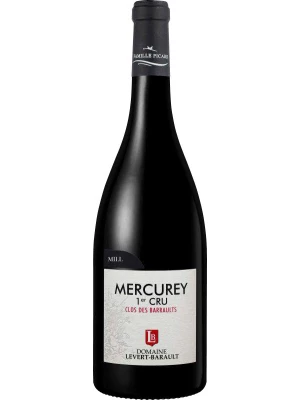 Вино Domaine Levert-Barault, Mercurey 1er Cru Clos des Barraults AOC 2018, 0.75 л