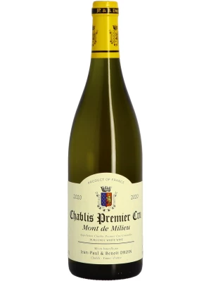 Вино Jean-Paul & Benoit Droin, Chablis 1-er Cru Mont de Milieu AOC 2020, 0.75 л