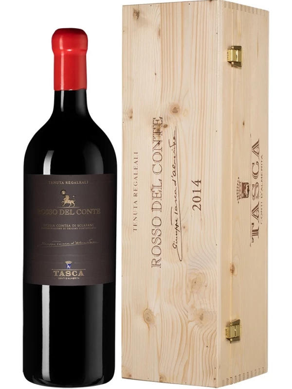 Tasca d'Almerita, Rosso del Conte DOC wooden box