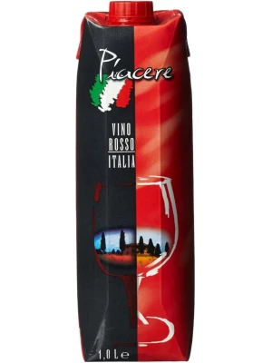 Вино Peter Mertes, Piacere Rosso, Tetra Pak 1 л