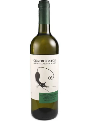 Вино Navarro Lopez, Cuatro Gatos Airen-Sauvignon Blanc 0.75 л