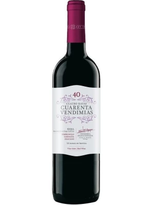 Вино Cuatro Rayas, Cuarenta Vendimias, Rioja DOCa 2018, 0.75 л