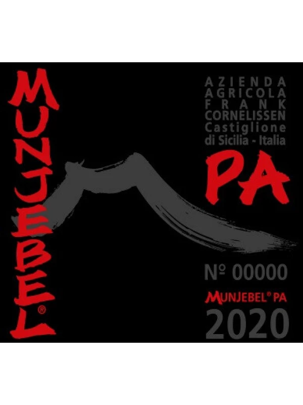 Frank Cornelissen, Munjebel PA Rosso, Terre Siciliane IGP