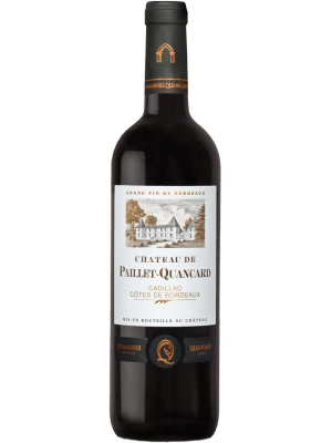 Вино Chateau de Paillet-Quancard, Cadillac-Cotes de Bordeaux AOC 2015, 0.75 л