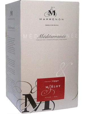 Вино Marrenon, Merlot, Vin de Pays de Mediterranee IGP 2017, 5 л