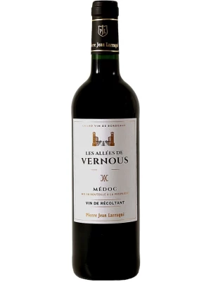 Вино Pierre Jean Larraque, Les Allees de Vernous Medoc AOC, 2018 0.75 л