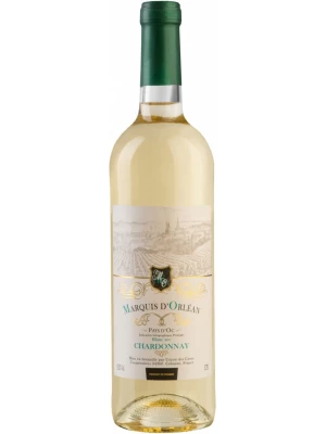 Вино Marquis d'Orlean Chardonnay Sec, Pays d'Oc IGP 0.75 л