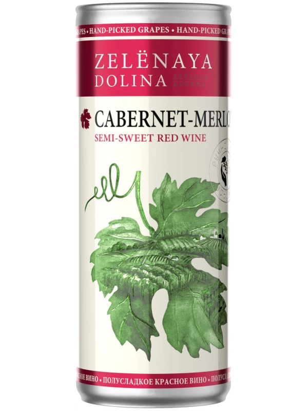 Soyuz-Vino, Zelenaya Dolina Cabernet-Merlot, in can