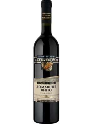 Вино Georgian Wine House, Alazanis Vazi Domashnee Red Dry 0.7 л