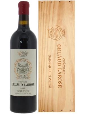 Вино Chateau Gruaud Larose, Saint-Julien AOC, wooden box 2020, 0.75 л
