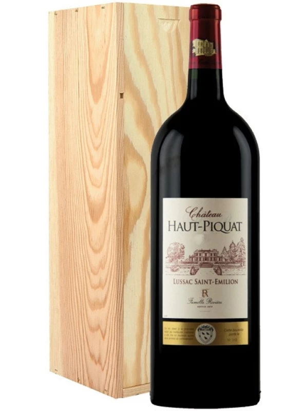 Chateau Haut-Piquat, Lussac Saint-Emilion AOC wooden box