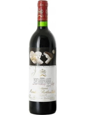 Вино Chateau Mouton Rothschild Pauillac AOC Premier Grand Cru Classe 1986, 0.75 л