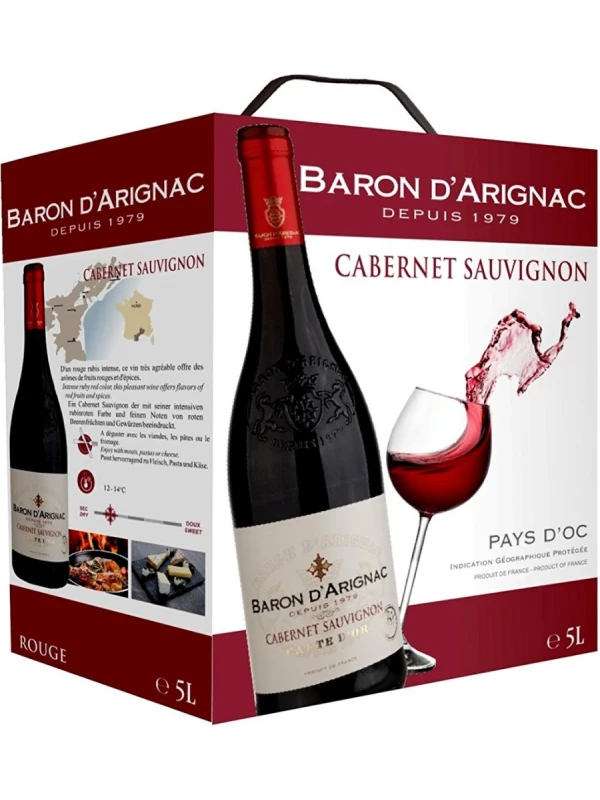 Baron d'Arignac Cabernet Sauvignon, bag-in-box