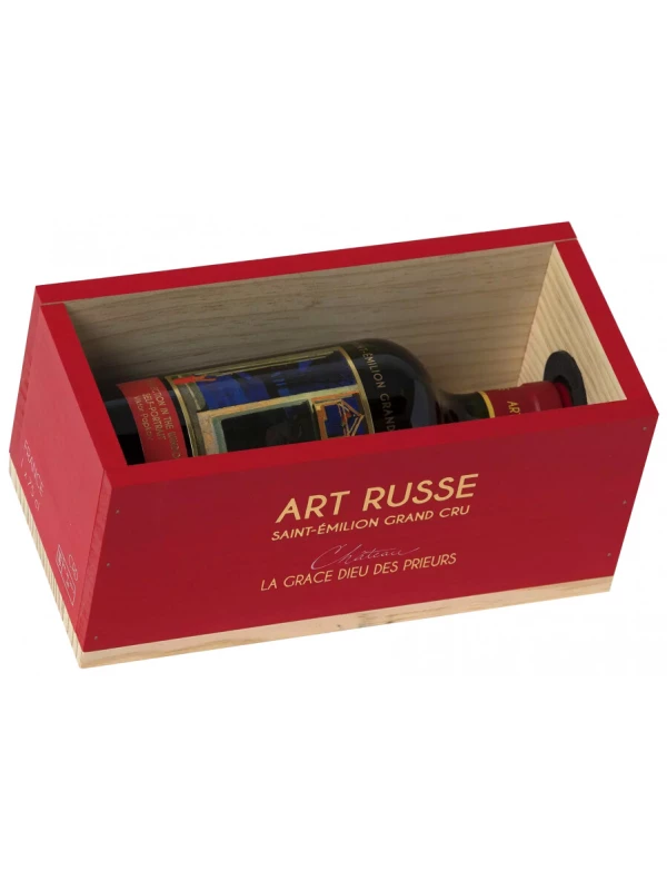 Chateau La Grace Dieu des Prieurs, Saint-Emilion Grand Cru AOC, wooden box