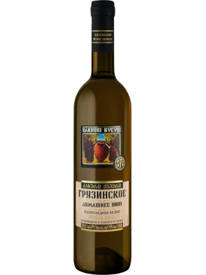 Вино Georgian Wine House, Kakhuri Kvevri Domashnee White Semi-Sweet 0.7 л