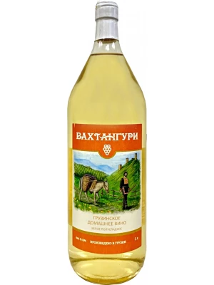 Вино Вахтангури Белое Полусладкое 2 л